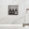 a row of bottles on a wall