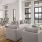 a living room with a large window